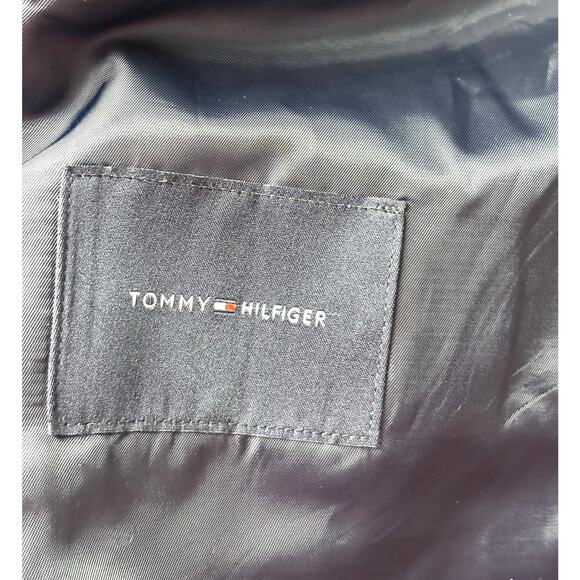 Tommy Hilfiger Wool Blend Sport Coat, Navy Blue Suit Jacket, Men's Size 46L - Picture 3 of 8